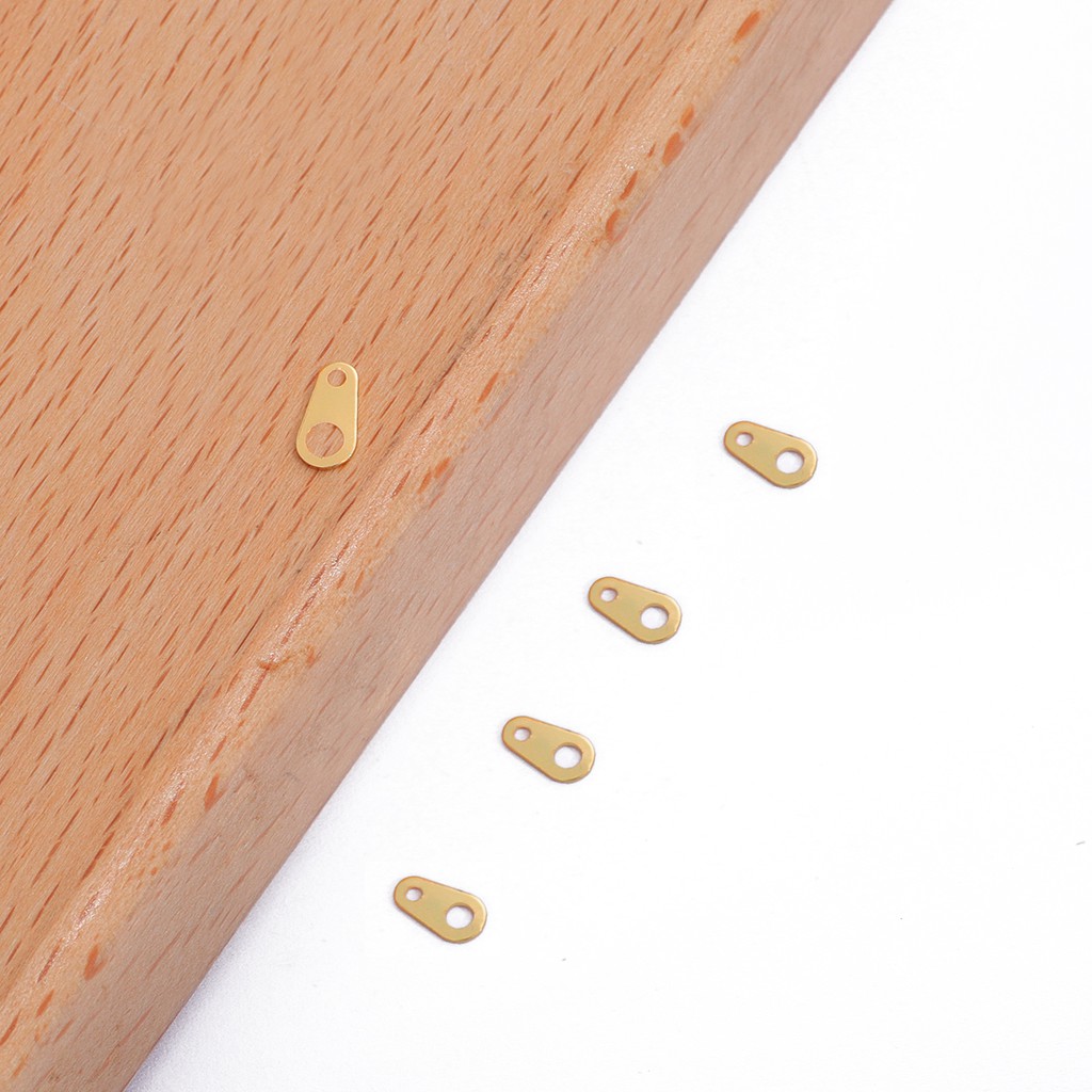 Set 10 đầu nối BEADIA bằng đồng mạ vàng 18K dùng làm trang sức thủ công
