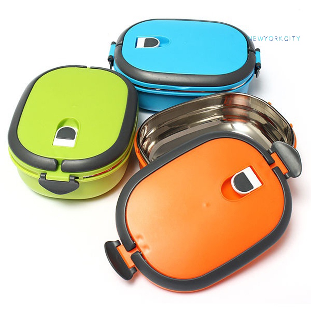 Hộp cơm Cách Nhiệt 1/2 Tầng Bằng Thép Không Gỉ NYC