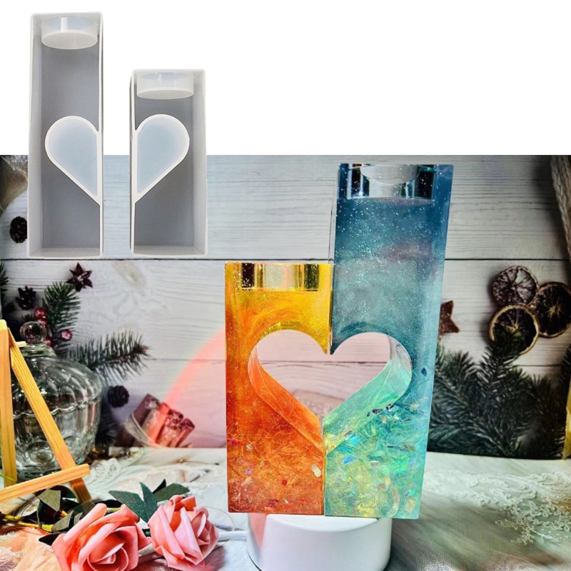 Khuôn Làm Giá Đỡ Nến Xà Phòng Resin Thủ Công DIY