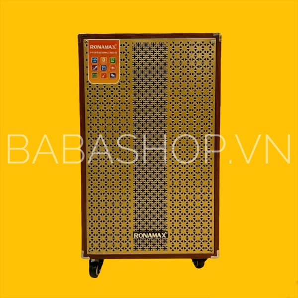 Loa kéo karaoke Ronamax MF12   Hàng chính hãng, Loa Bass 30 Công Suất Lớn + Tặng 2 micro + Bảo hành 12 tháng