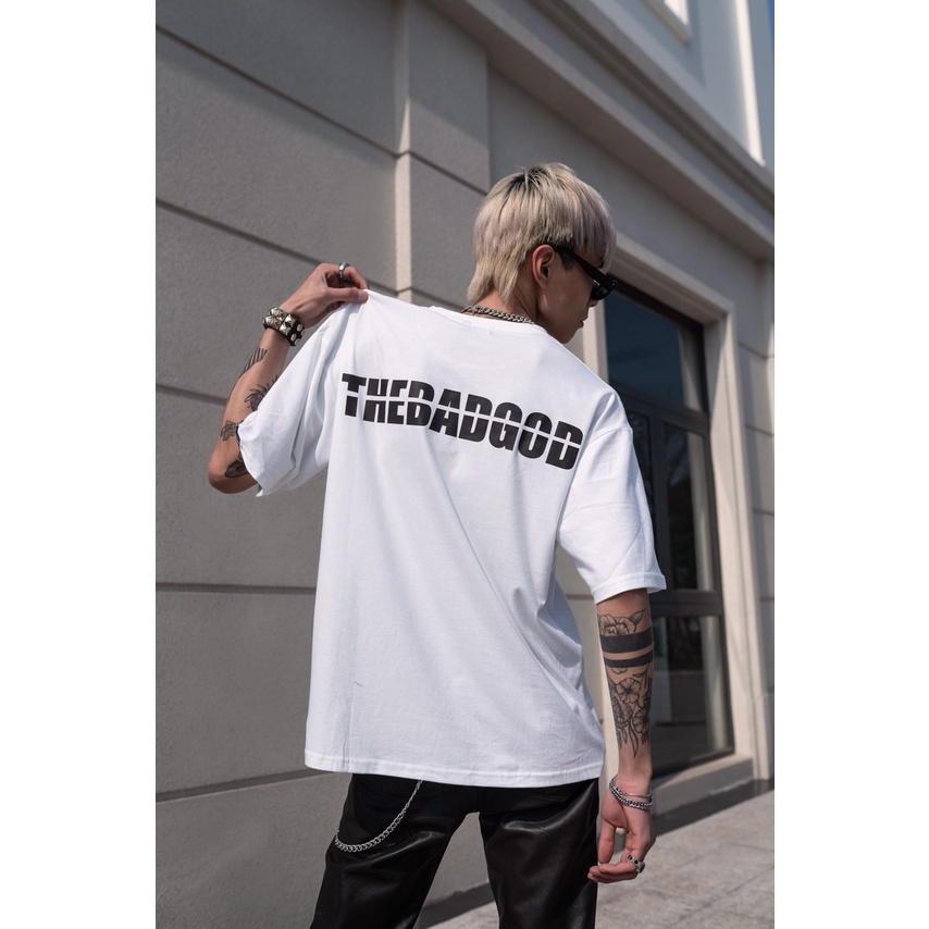 Áo thun tay lỡ The Bad God Dash Tee gạch ngang form nam nữ oversize unisex