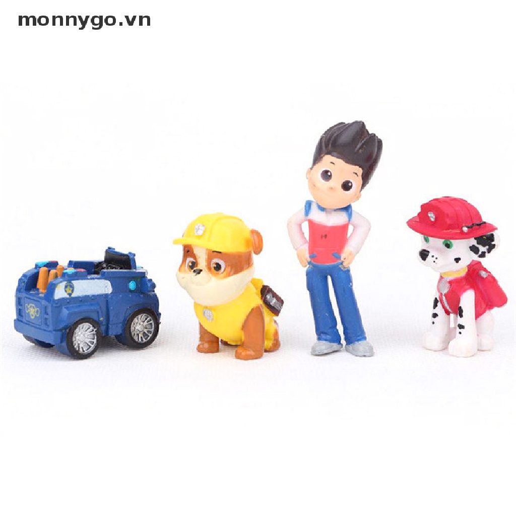 Set 12 mô hình đồ chơi mini hình chú chó cứu hộ thời trang