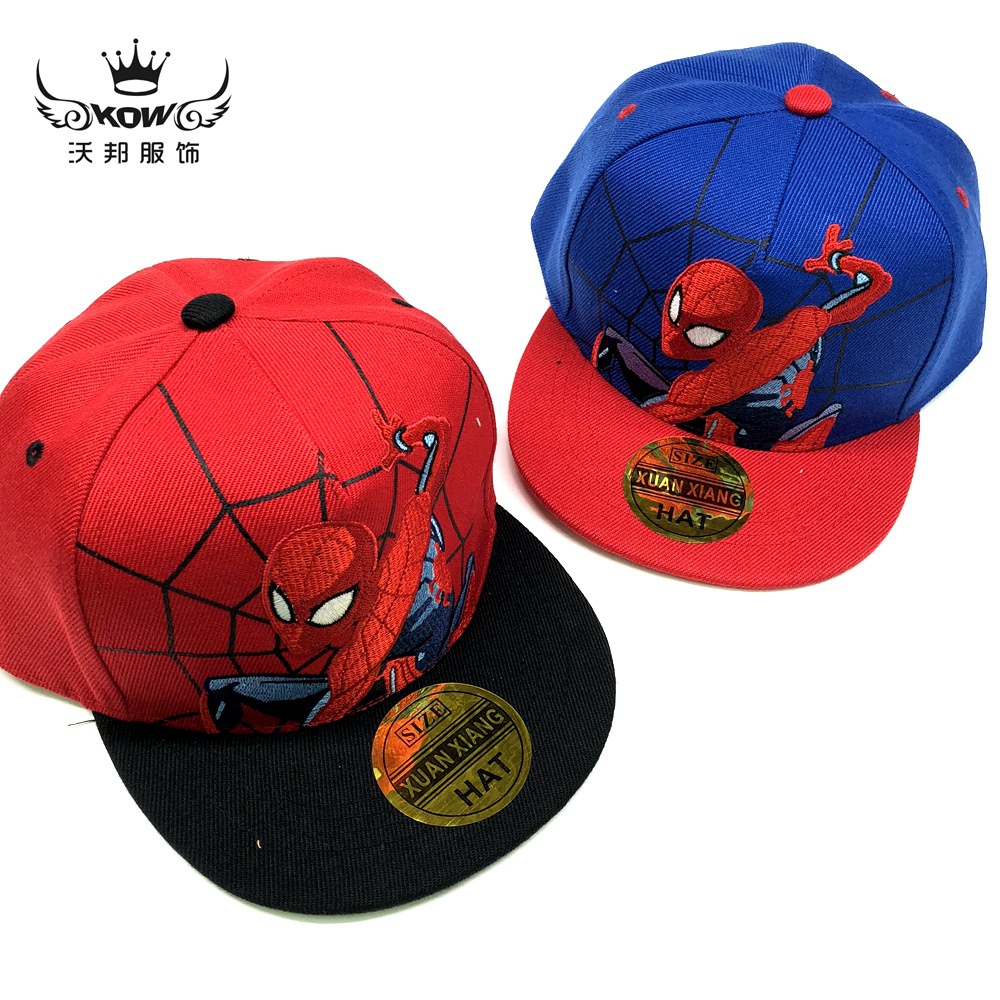 Mũ Lưỡi Trai Vành Phẳng Họa Tiết Hoạt Hình Marvel Phong Cách Hip hop Cho Bé