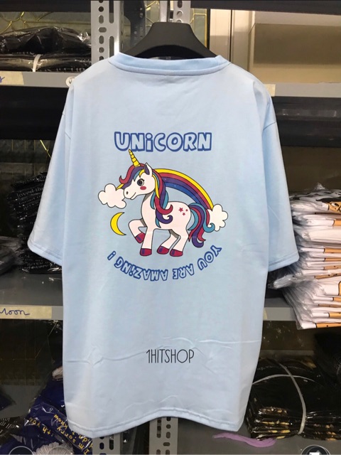 Áo Thun UNICORN NGỰA 1 SỪNG 4 Màu Unisex 1hitshop | BigBuy360 - bigbuy360.vn