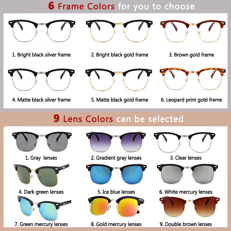 Classic Sunglasses Men Women Driving Fashion Square Frame Sunglass UV400