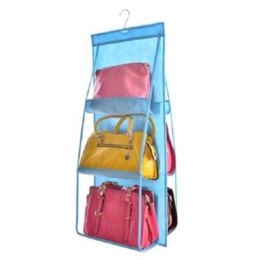 [SỈ- LẺ] Túi treo giỏ xách 6 ngăn đa năng cao cấp chắn bụi tiện dụng hàng mới - HV Store 422