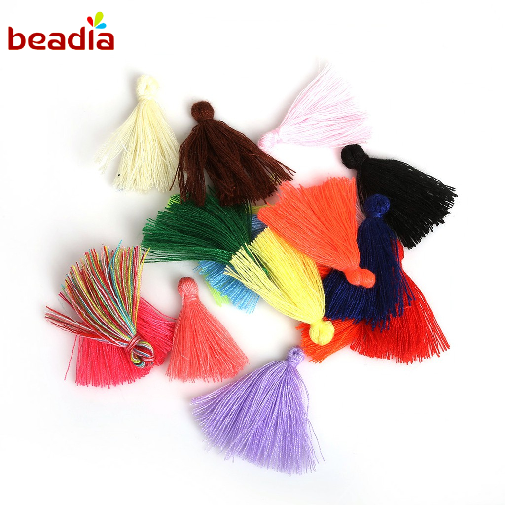 BEADIA Cuộn Dây Cotton Tua Rua Dùng Làm Đồ Trang Sức DIY