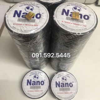 CHÍNH HÃNG 10 CUỘN Băng Keo Điện NANO (Loại Dày 20Y). Có tem chống hàng giả
