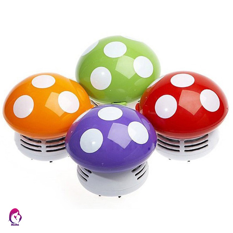 Máy Hút Bụi Mini Để Bàn Hình Nấm Dễ Thương