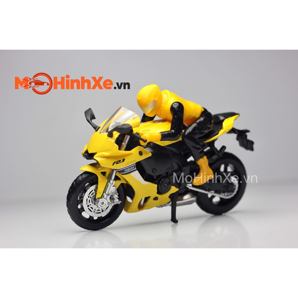 MÔ HÌNH XE YAMAHA YZF-R1 KÈM FIG 1:18 MSZ