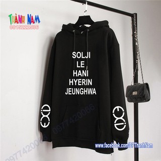 Áo hoodie nhóm nhạc exid, áo thu đông exid