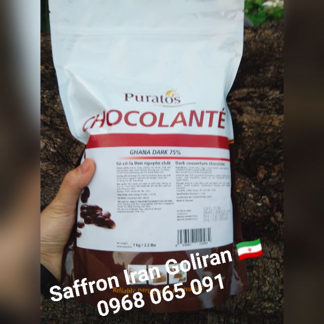 [CHIA LẺ 100g] Chocolanté Ghana Dark 75% - Socola hạt nút Puratos Grand Place 75%