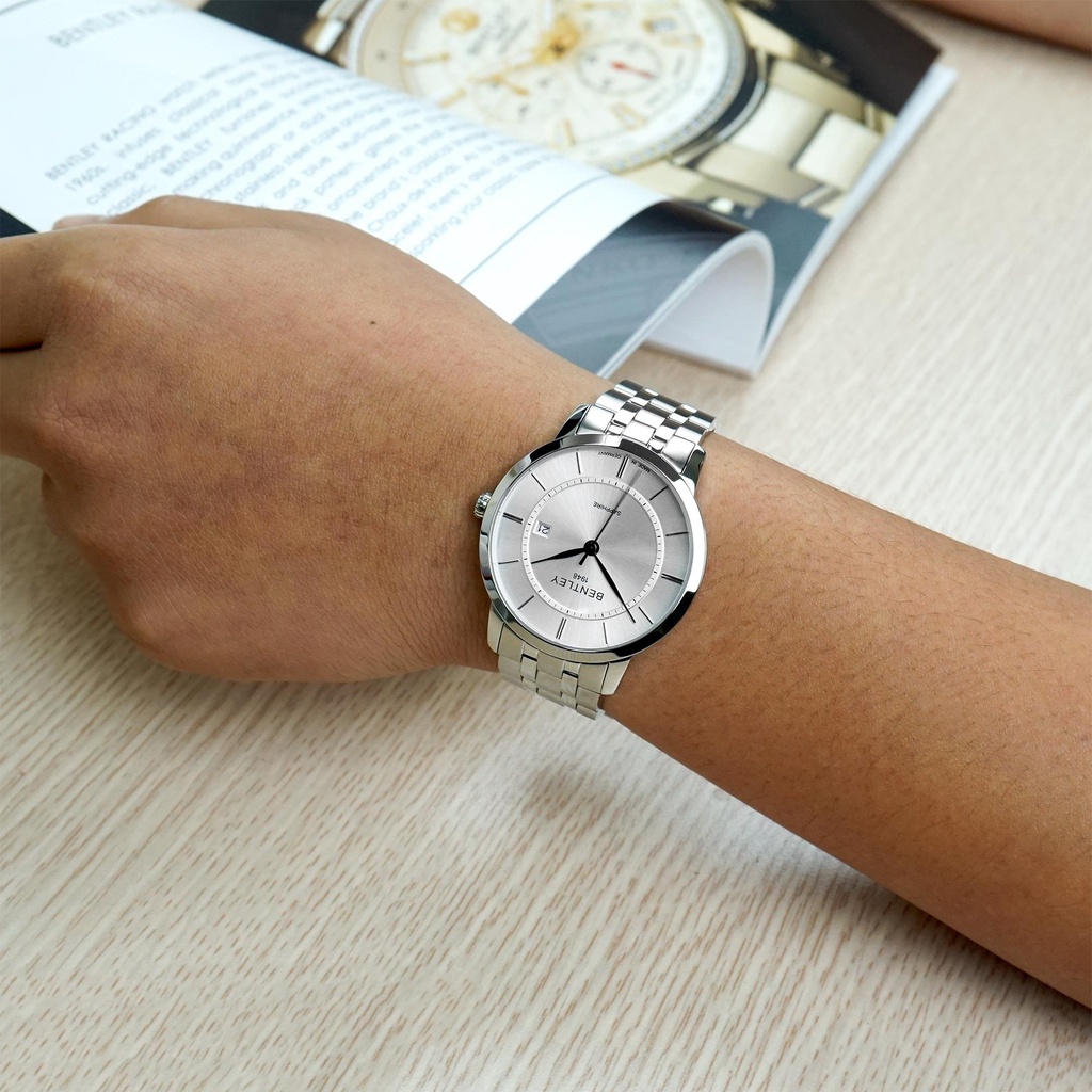 Đồng hồ nam dây kim loại Bentley BL1806 BL1806-10 BL1806-10MWWI