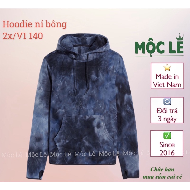 (80-130kg) Áo tie dye hoodie nỉ bông oldnavy vnxk dư xịn cắt tag form rộng oversize bigsize