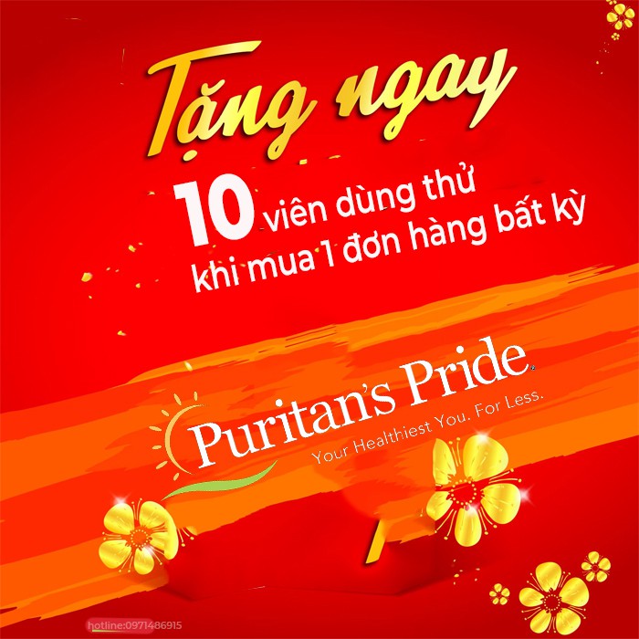 [CHÍNH HÃNG] tinh dầu hoa anh thảo ngừa mụn, đẹp da, cân bằng nội tiết 1300mg Evening Primrose Oil Puritan's Pride