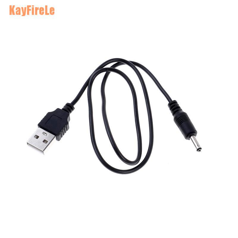 Dây Cáp Sạc Usb Male Sang 3.5mm Dc Plug Cho Máy Tính Bảng / Pc