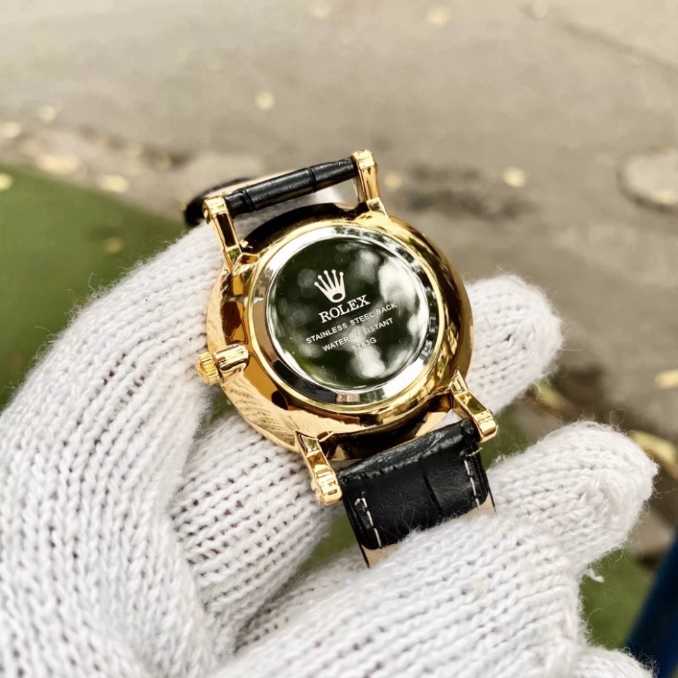 Đồng Hồ Nam Rolex R075A Mặt Trơn Máy Pin Chống nước, chống xước, tặng pin, hàng có bảo hành.