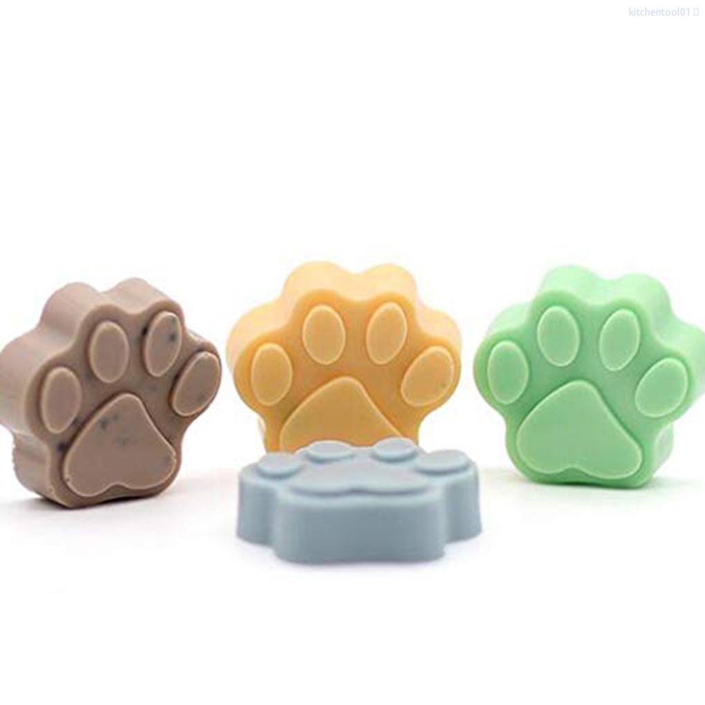 Khuôn Silicone Làm Bánh 6 Ngăn Hình Dấu Chân Hoạt Hình Tiện Dụng Cho Nhà Bếptool01