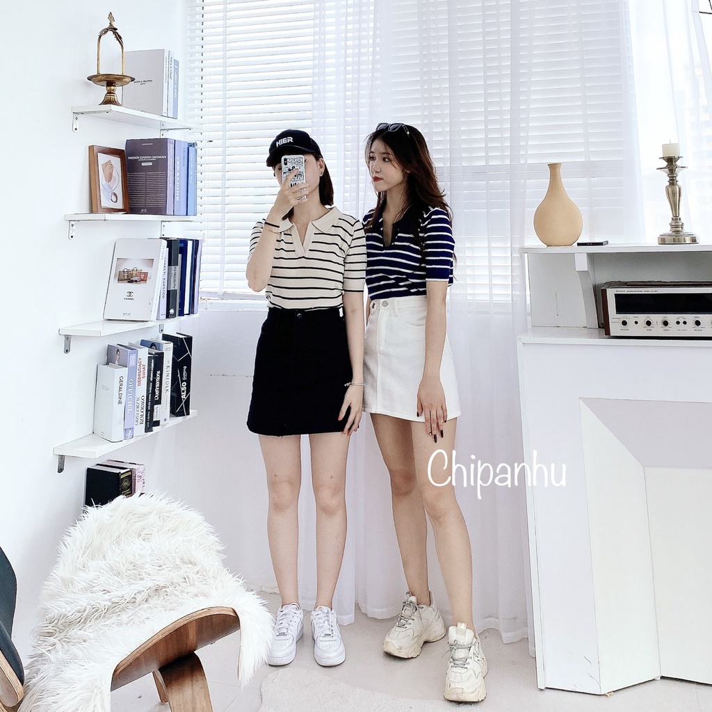 [Mã SMA071008 hoàn 10K xu đơn 0Đ] ÁO LEN MỎNG MONGTAGHI KẺ CỔ BẺ KOREAN AL930 | BigBuy360 - bigbuy360.vn