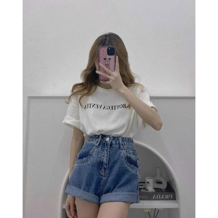 Áo phông nữ form rộng A.306, Áo thun nữ kiểu dáng đơn giản họa tiết BOTTEGA VENTEA | BigBuy360 - bigbuy360.vn