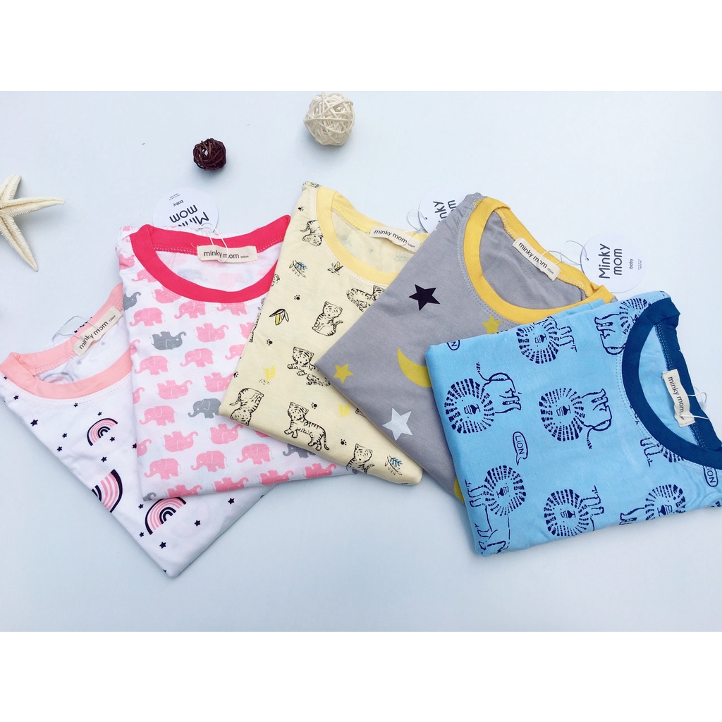 [Bé 18-32kg] Bộ Dài tay SIZE ĐẠI voi hồng Minky Mom Thun Lạnh mềm mịn mát cho bé trai, bé gái từ 18-32kg [ HÀNG CHUẨN ]