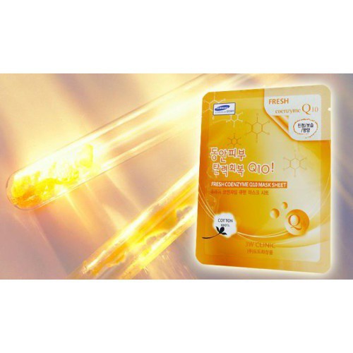 🌺Combo 10 🌺 Mặt Nạ Bổ Sung Collagen 🌺 3W Clinic Fresh Coenzyme Q10 Mask Sheet 23ml 🌺