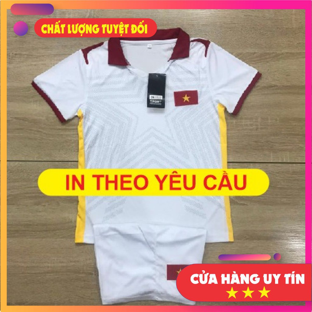 Áo bóng đá trẻ em Việt Nam mới nhất 2021, in theo yêu cầu