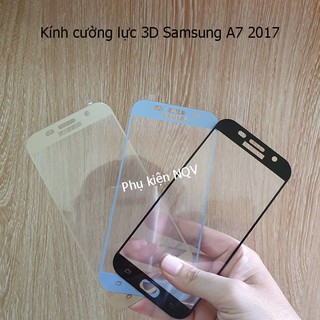 Samsung a7 2017|| kính cường lực 3d full màn samsung a7 2017 - phukiennqv