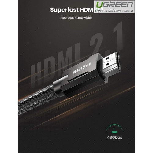 Dây HDMI 2.1 Dài 1,5m Ugreen 70321 - Hàng Chính Hãng Bảo Hành 18 Tháng