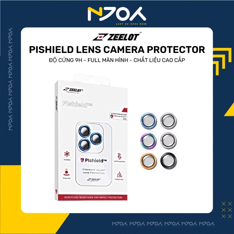 Bộ Vòng Cường Lực Bảo Vệ Camera Chính Hãng Zeelot Siêu Bền Độ Trong Suốt Cao Cho Điện Thoại 13 Pro Max Njoyshop