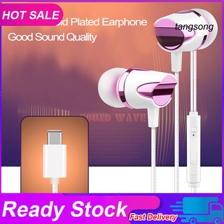 Tai Nghe Nhét Tai Cổng Usb Type C Có Mic Cho Xiaomi 6 Mix 2 Note 3