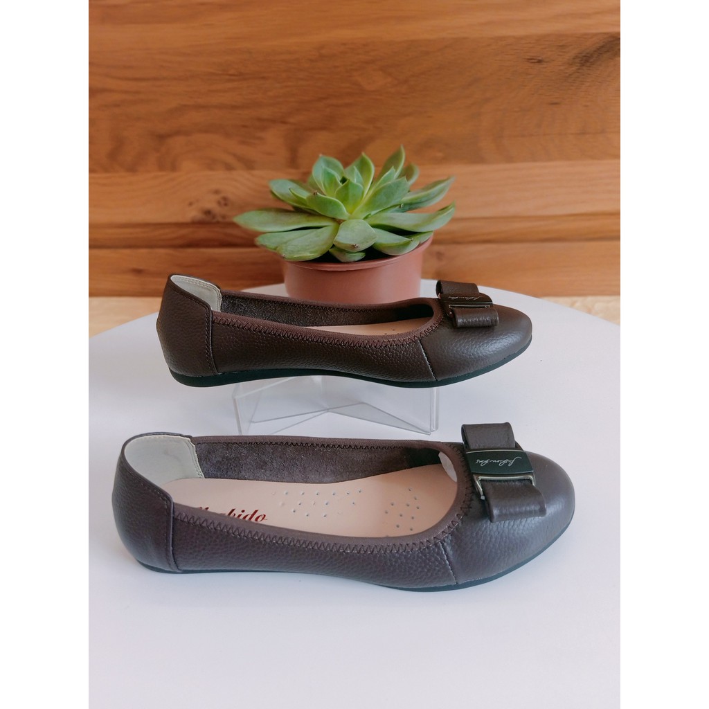 Giày Búp Bê Da Thật Mũi Tròn Đế Bệt M310 👠G̳I̳Á̳ ̳X̳Ư̳Ở̳N̳G̳👠   Da Bò Thật 👠 ÊM và BỀN👠