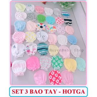 Combo 3 đôi bao tay Hotga cho bé sơ sinh