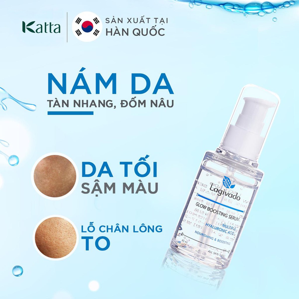 Serum dưỡng trắng da Hàn Quốc Lagivado se khít lỗ chân lông Glow Boosting 40 ml - Katta_V01_LG_003_40ML