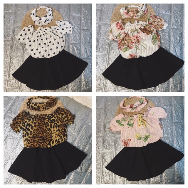 Set váy kèm băng đô 1-5t