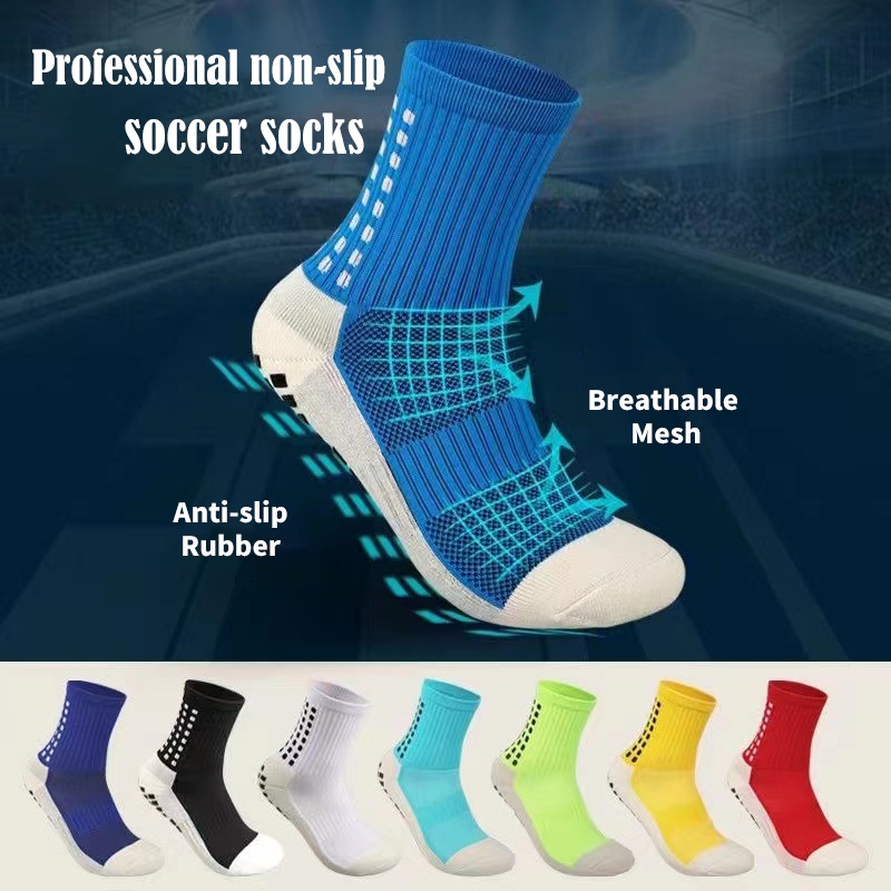 Vớ Đá Bóng Hình Vuông Đế Dày Chống Trượt Thiết Kế Mới Cho Nam Và Nữ