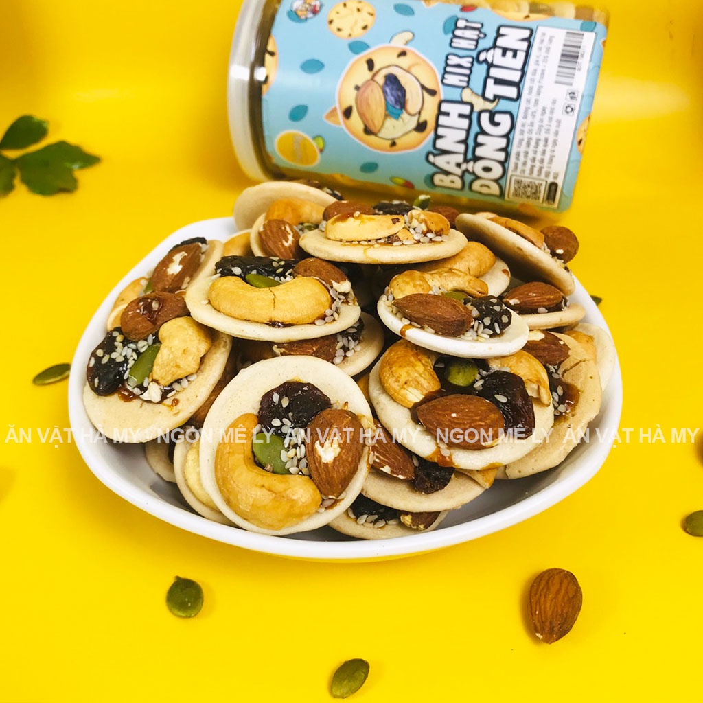 Bánh quy mix hạt hũ 300g đồ ăn vặt Hà My