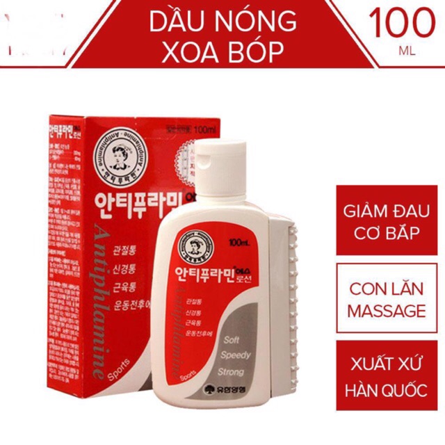 Dầu Nóng Hàn Quốc 100ml hàng xách tay nội địa