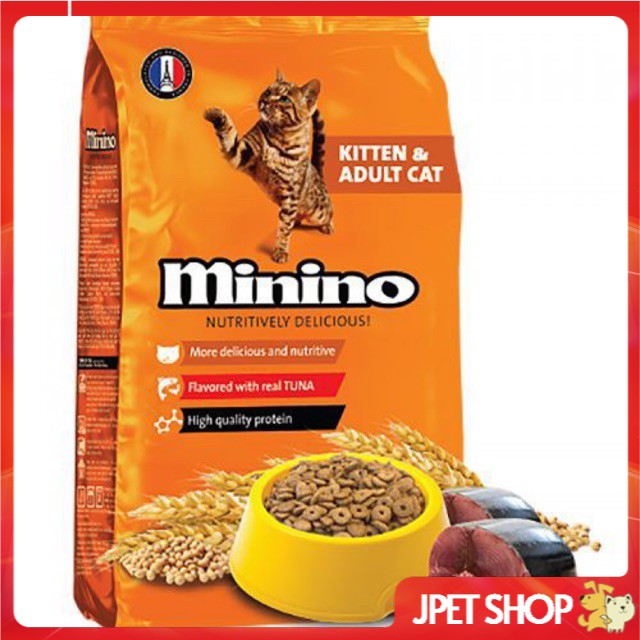 Thức ăn hạt cho mèo Minino vị cá ngừ 480g - Jpet shop