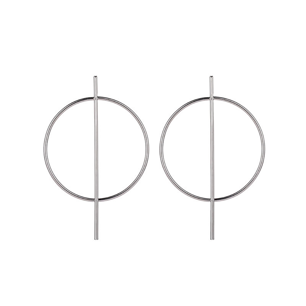 Khuyên Tai Nữ Dáng Dài Hình Tròn Phối Hình Que Dài Ấn Tượng Đơn Giản Cổ Điển Dành Cho Bạn Nữ