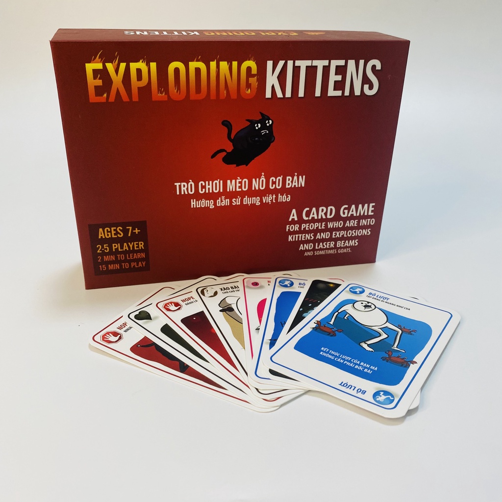 [Việt hóa] Mèo Nổ hộp cứng TOP BOARDGAME - Exploding Kittens BoardGame