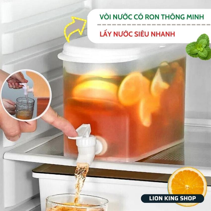 Bình Đựng Nước 3,5L Cao Cấp Việt Nhật để Tủ lạnh có vòi siêu tiên dụng,siêu bền,chịu nhiệt tốt tiện lợi cho gia đình.