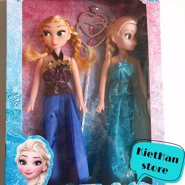 Bộ đồ chơi búp bê Elsa và Anna cho bé gái HÀNG ĐẸP