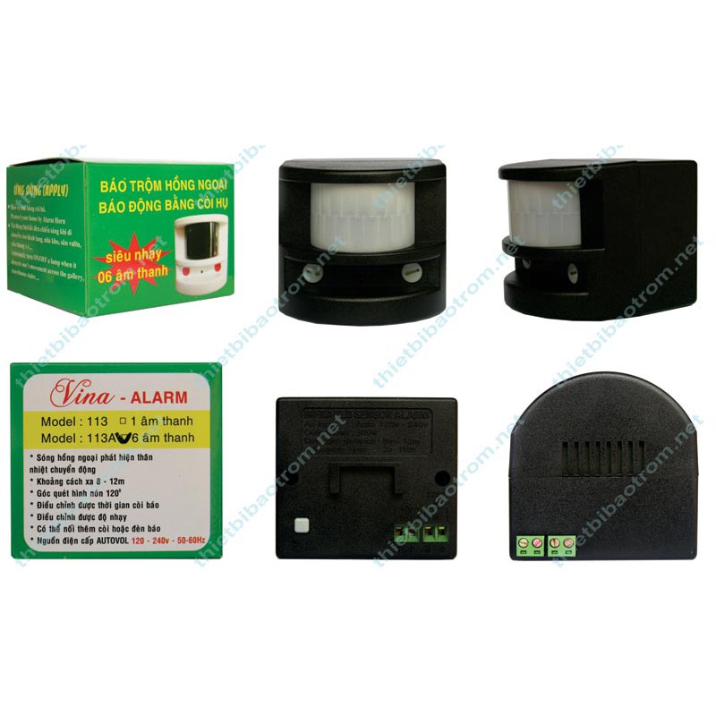 BÁO ĐỘNG HỒNG NGOẠI 6 ÂM THANH DECOM