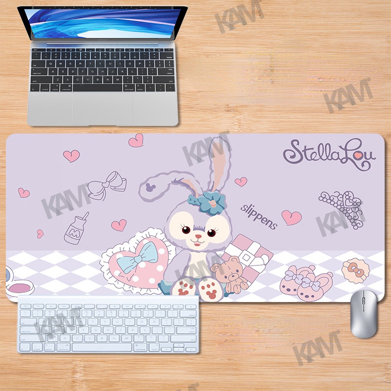 Tấm Lót Chuột Và Bàn Phím Cỡ Lớn 800Mm X 300Mm Chống Thấm Nước In Họa Tiết StellaLou Dễ Thương Trang Trí Phòng / Văn Phòng