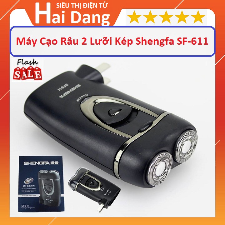 Máy Cạo Râu, Máy Cạo Râu 2 Lưỡi Kép Shengfa SF-611 Sản Phẩm Dành Cho Quý Ông