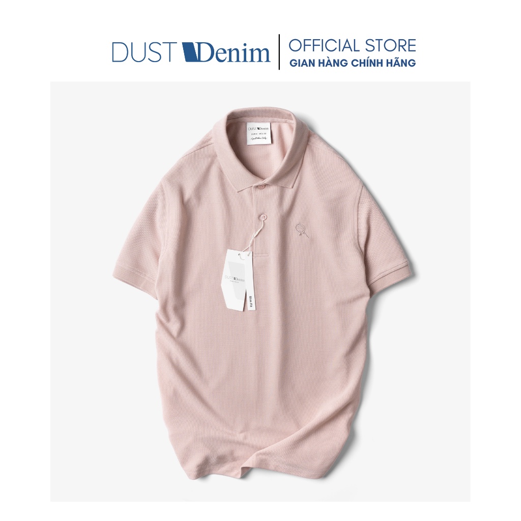 Áo thun Polo nam cổ bẻ DUST DENIM chất vải cotton dệt hạt gạo, thoáng khí, co giãn tốt