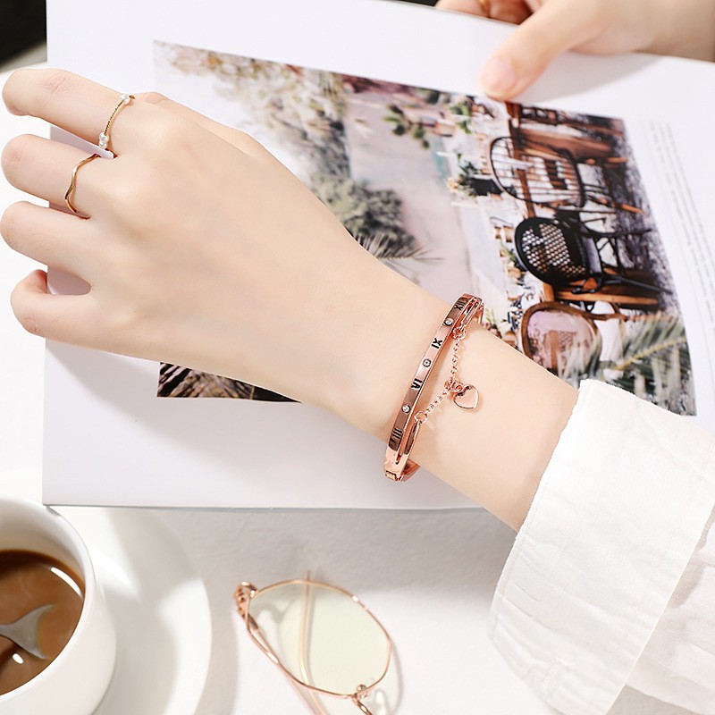 Vòng tay nữ đính đá phong cách Hàn Quốc thanh lịch