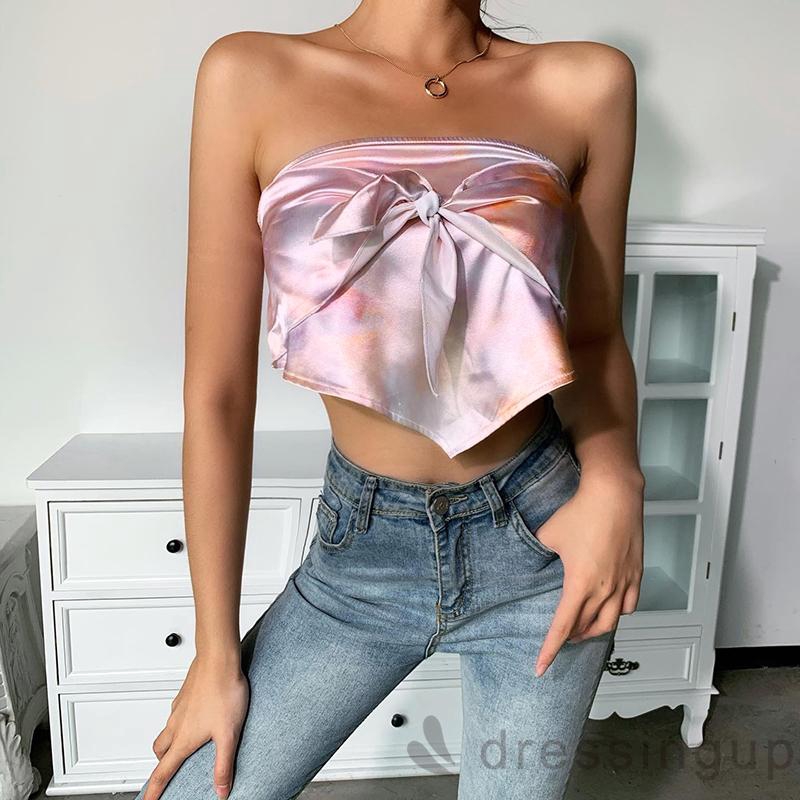 Áo ống không tay thiết kế hở lưng quyến rũ cho nữ | BigBuy360 - bigbuy360.vn