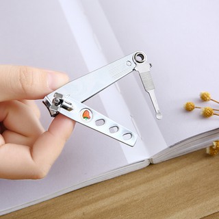 Bấm móng tay inox kèm dũa móng